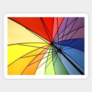 Rainbow Umbrella Sticker